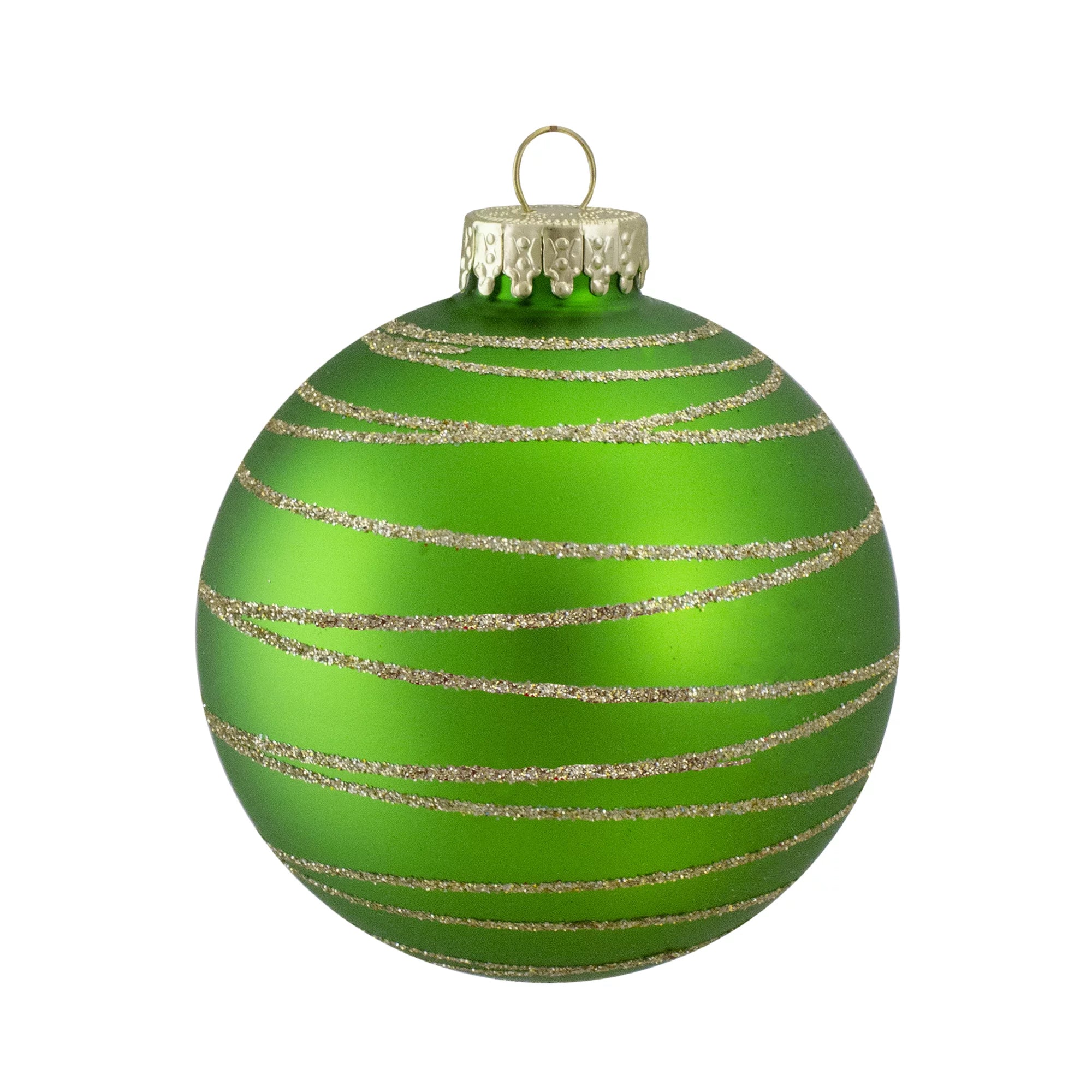 Red and Green Matte Christmas Ball Ornaments 3.25-Inch P297