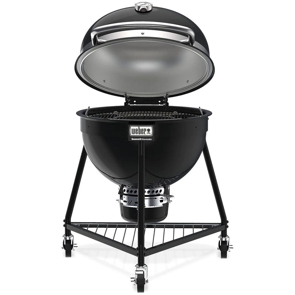 Charcoal Grill with Stainless Steel Lid, Black A29985