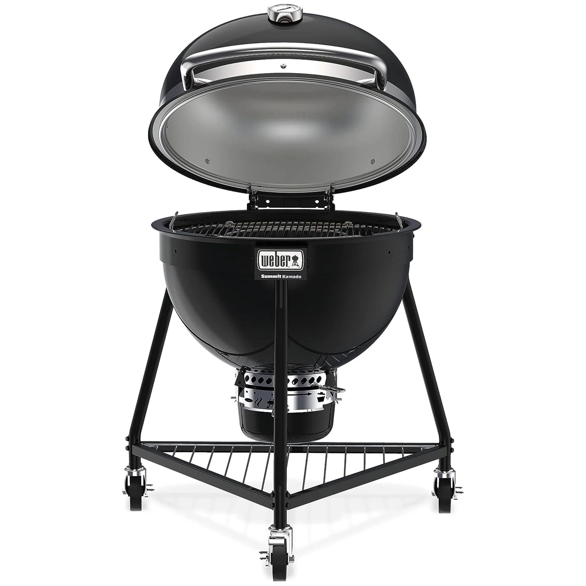 Charcoal Grill with Stainless Steel Lid, Black A29985