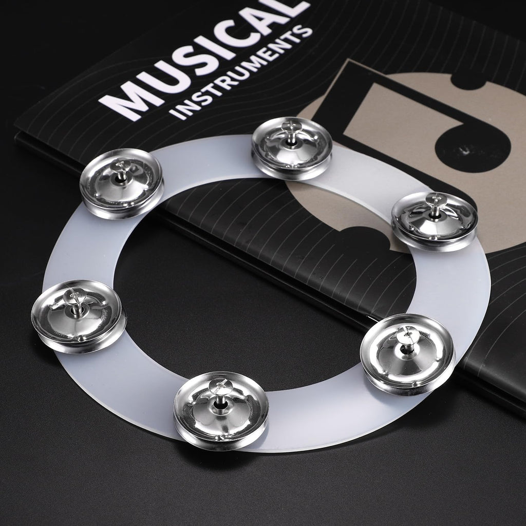 Silicone Hi-hat Tambourine with Stainless Steel Jingles A7822