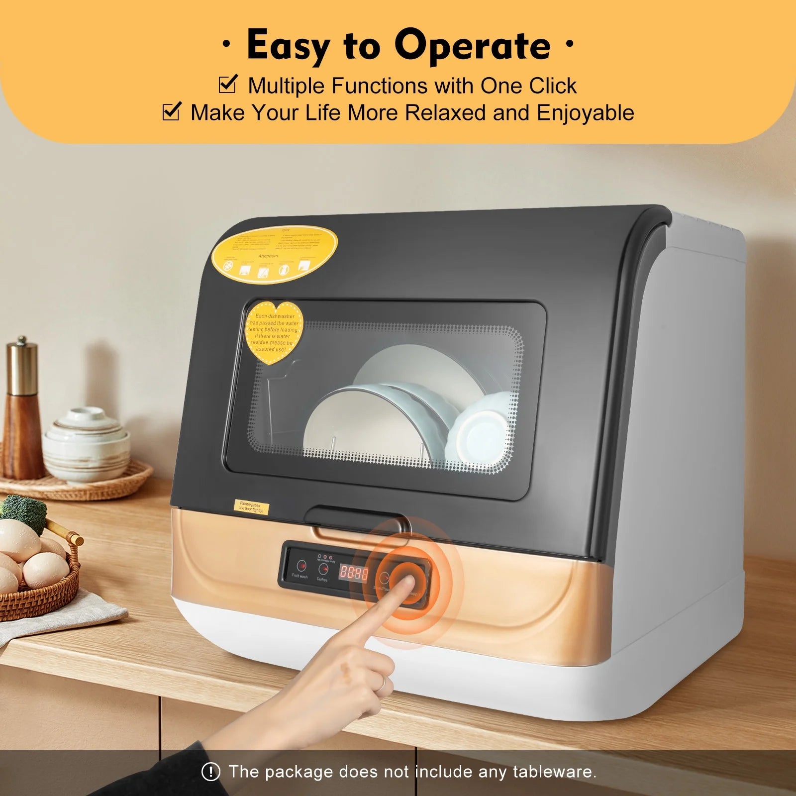 Portable Countertop Dishwasher 4 Programs Y4263