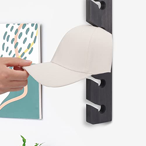 Wall Hat Rack for Baseball Caps, Wooden 2 Pack W56565