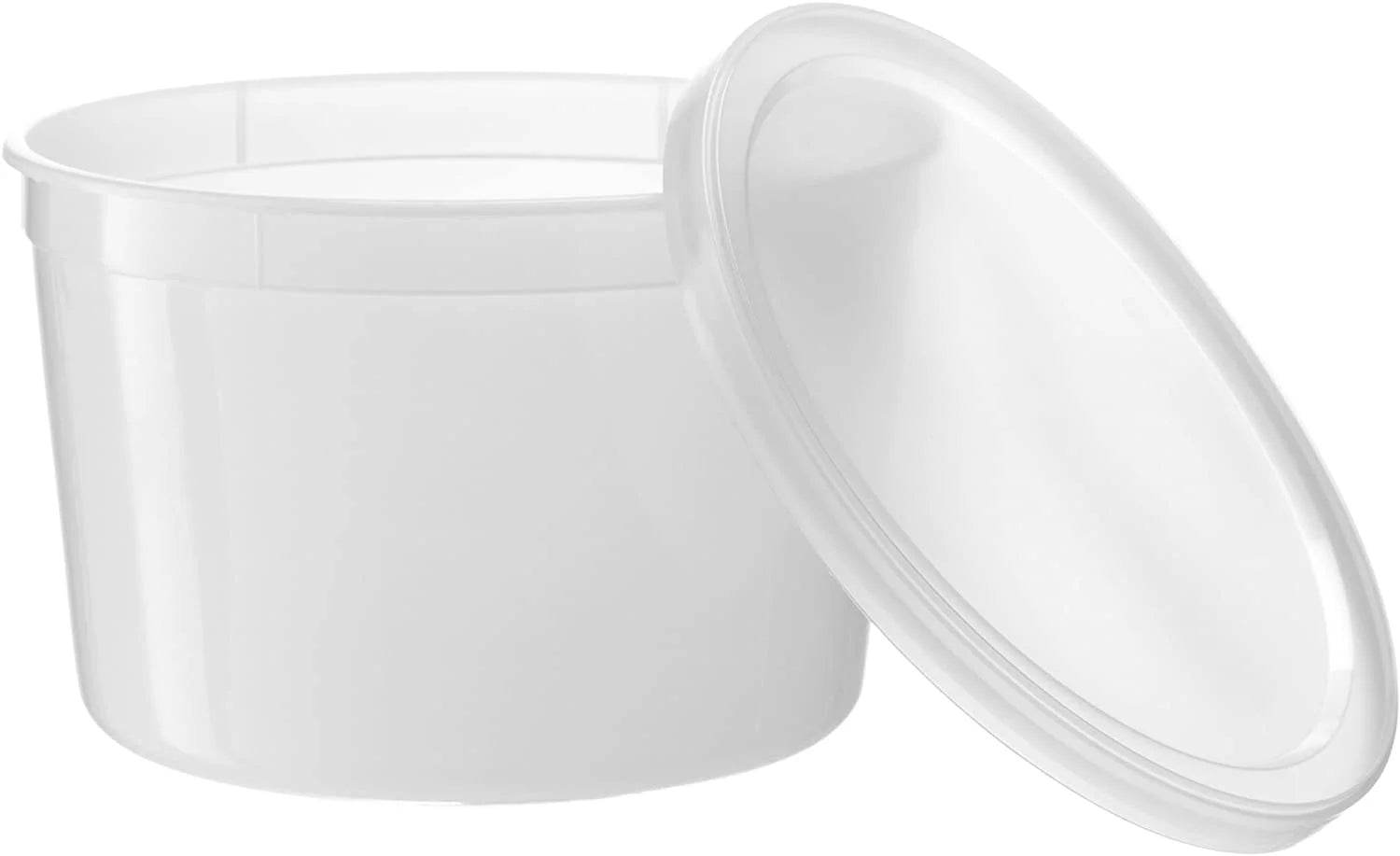 64oz Deli Containers with Leak-Proof Lids, Stackable, Microwave-Safe, Set of 50 H727162