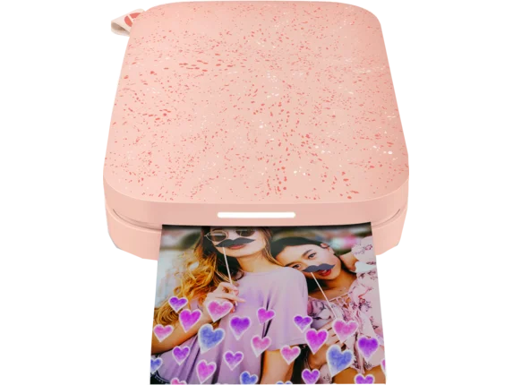 Portable Photo Printer (Blush) – Print 2x3" Sticky-backed Photos from Your Phone Z6796