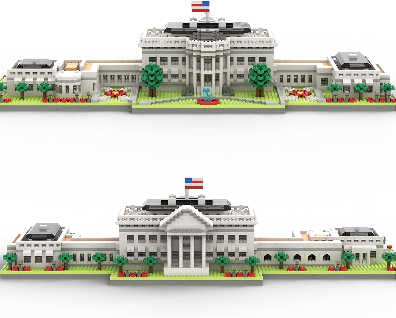 Micro Mini Blocks White House Landmark Model Set Building Toys for Kids and Adults K7660