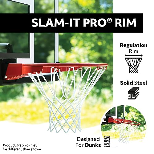 48 in. Shatter Proof Backboard Rim Combo, Orange/White B3684