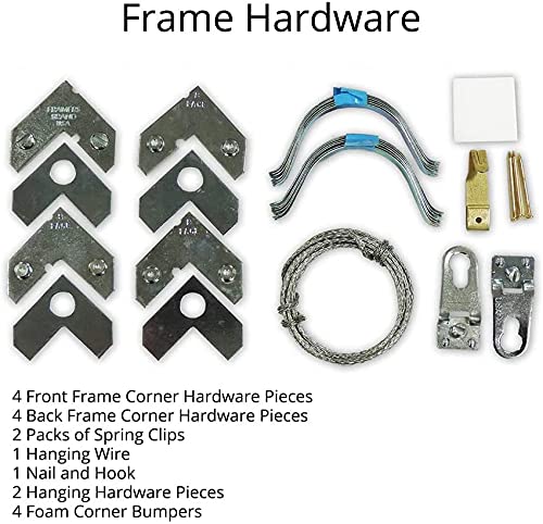Satin Black Metal Frame 22 x 42.5 inches O627