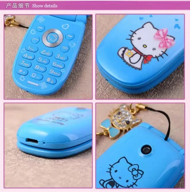 Mini Flip Phone 2G GSM Cellphone for Women K88356