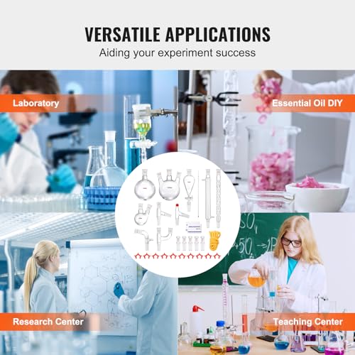 Laboratory Glassware Kit 29PCS 24/40, 250/1000ml E749