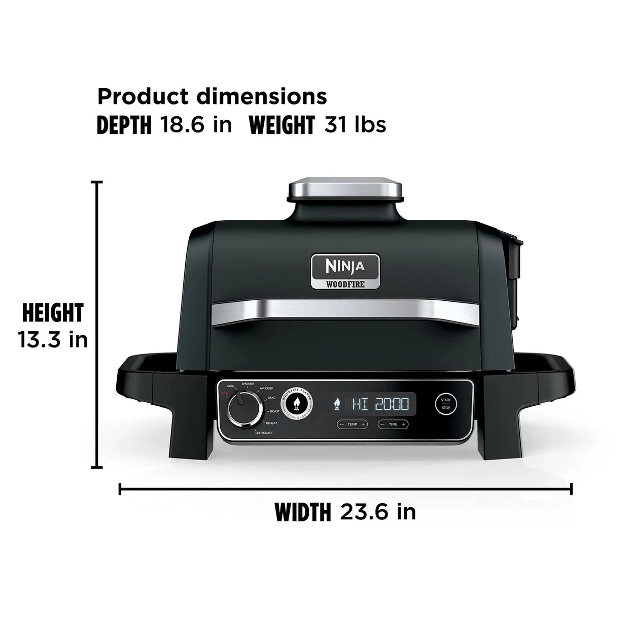 Outdoor Grill & Smoker, 7-in-1 F856