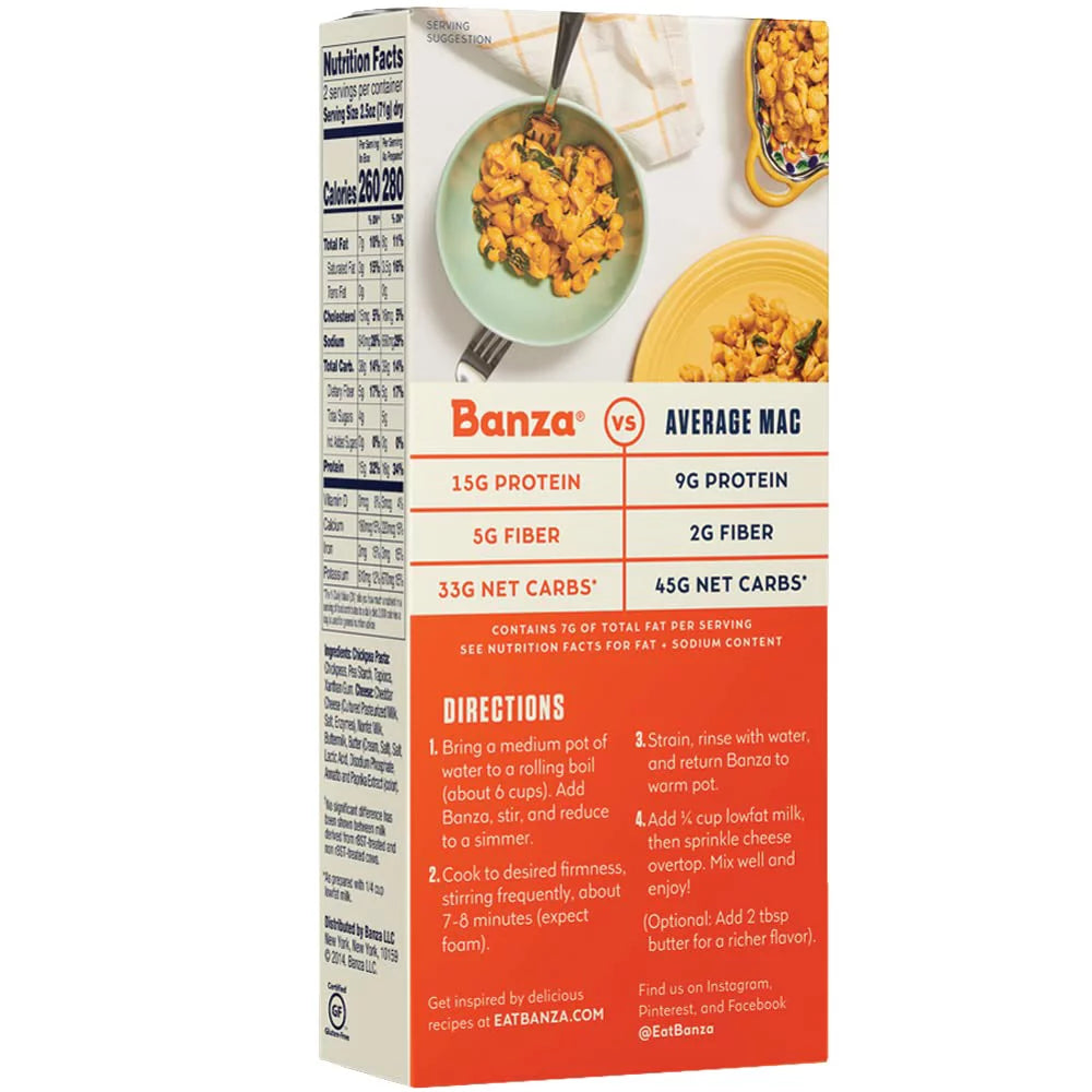 Mac & Cheese, 5.5 oz Shelf Stable Box, Chickpea Shells N75656