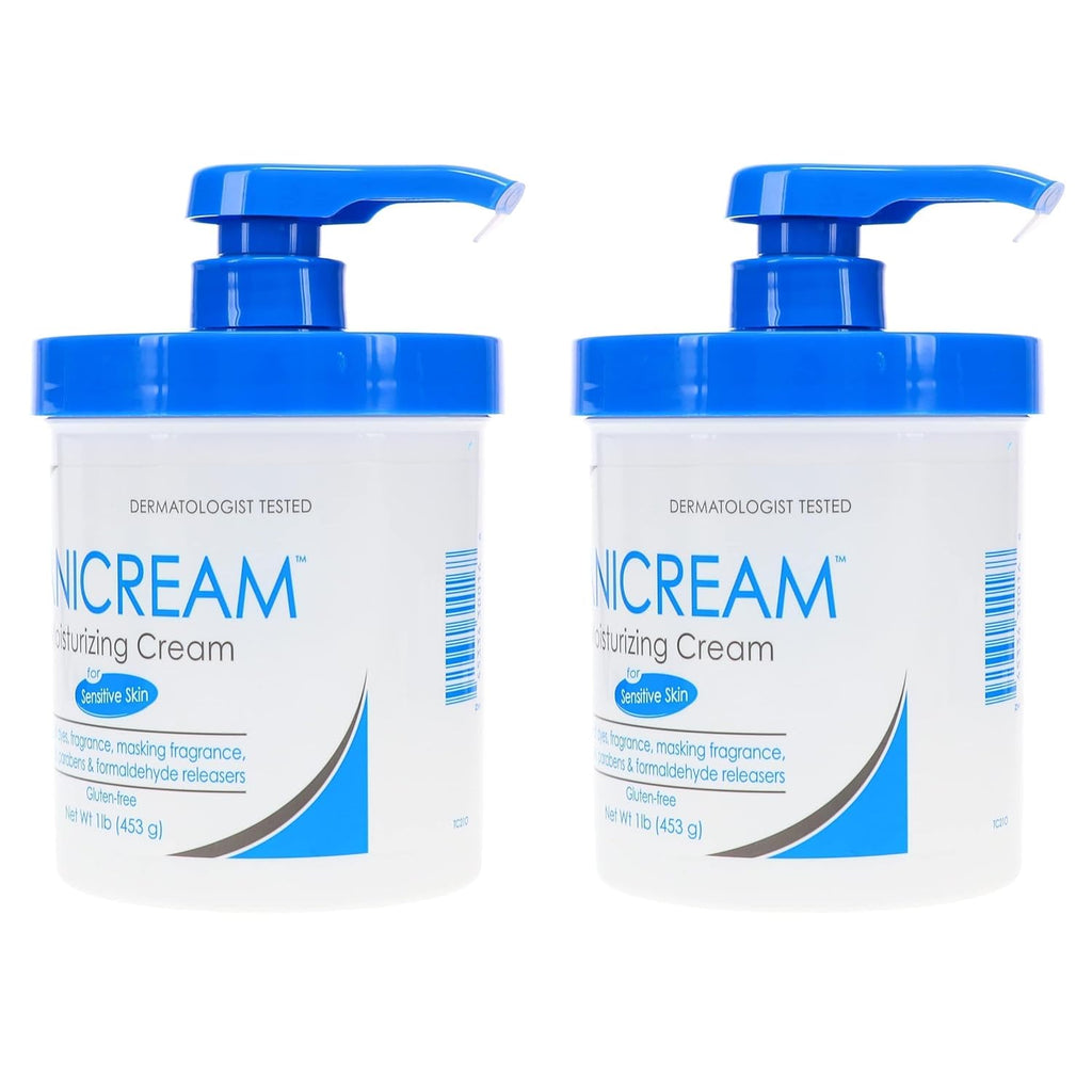 Daily Moisturizing Cream with Pump, 16 oz (Pack of 2) V9124