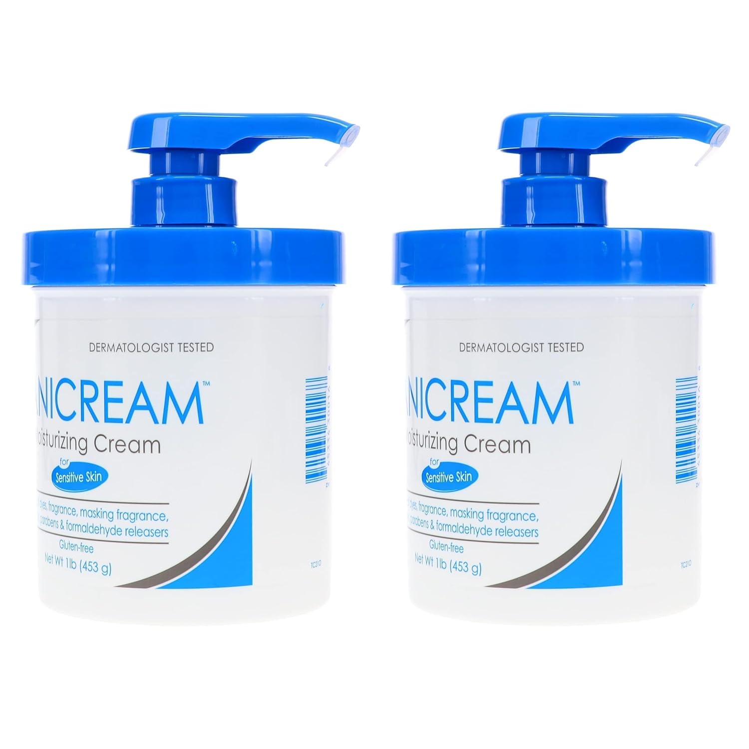 Daily Moisturizing Cream with Pump, 16 oz (Pack of 2) V9124