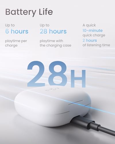 Open-Ear Wireless Earbuds with Secure Earhooks, Water Resistant, Black E3892