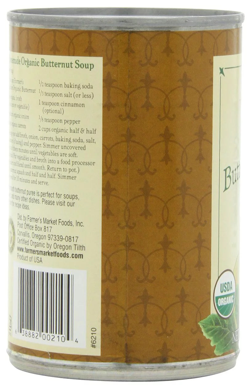 Organic Butternut Squash, 15-Ounce Cans (Pack of 12) Q7114