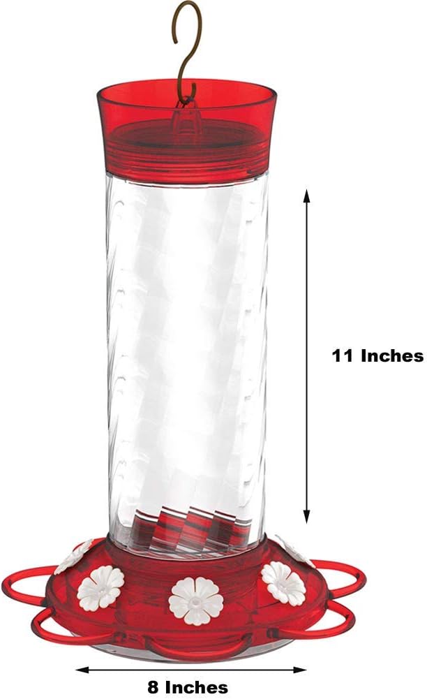 Diamond Glass Hummingbird Feeder with Seven Feeding Stations W3851