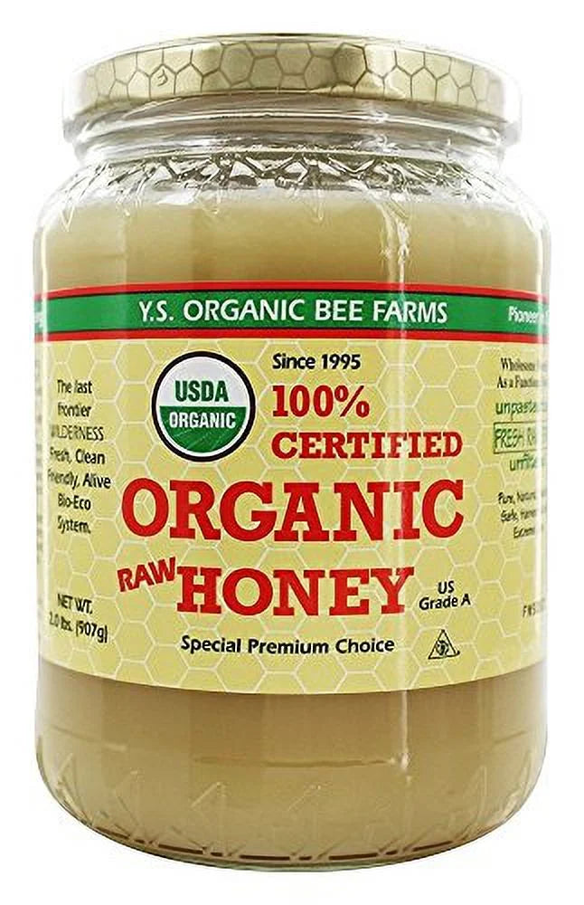 Organic Raw Honey Unpasteurized Kosher 32oz Pack of 2 U631974