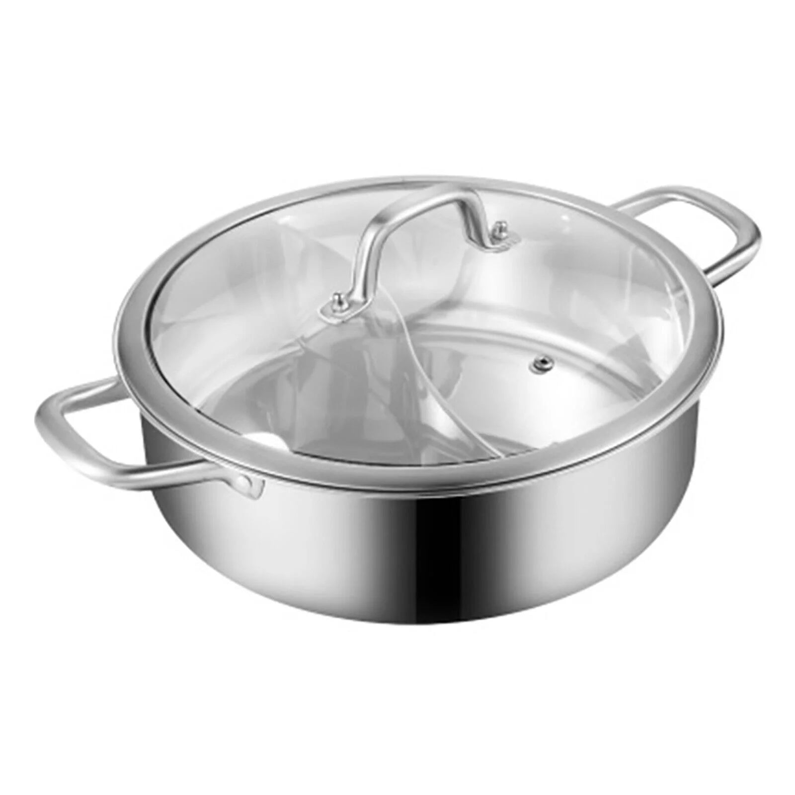 Stainless Steel Shabu Hot Pot for Induction and Gas Stove F317