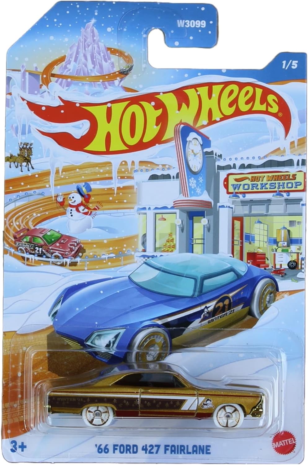 2021 Winter Holiday Set of 5 Diecast Vehicles Y7459