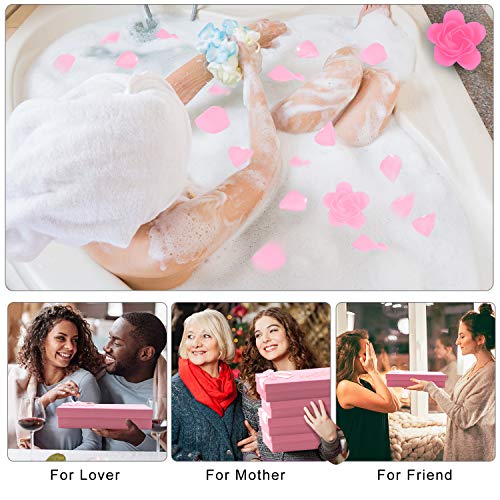 Floral Scented Rose Bath Soap Set with Plant Essential Oil, 18 Pcs Y95354