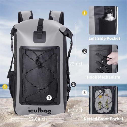 Waterproof Dry Bag Backpack for Kayaking Beach Boating Travel Y97323