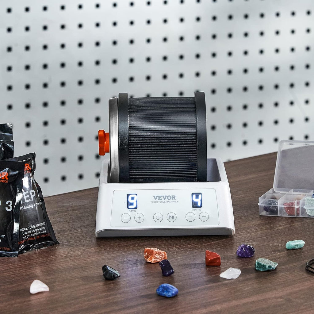 Rock Tumbler Kit, 4-Speed with Timer, Stone Polishing Set P59070