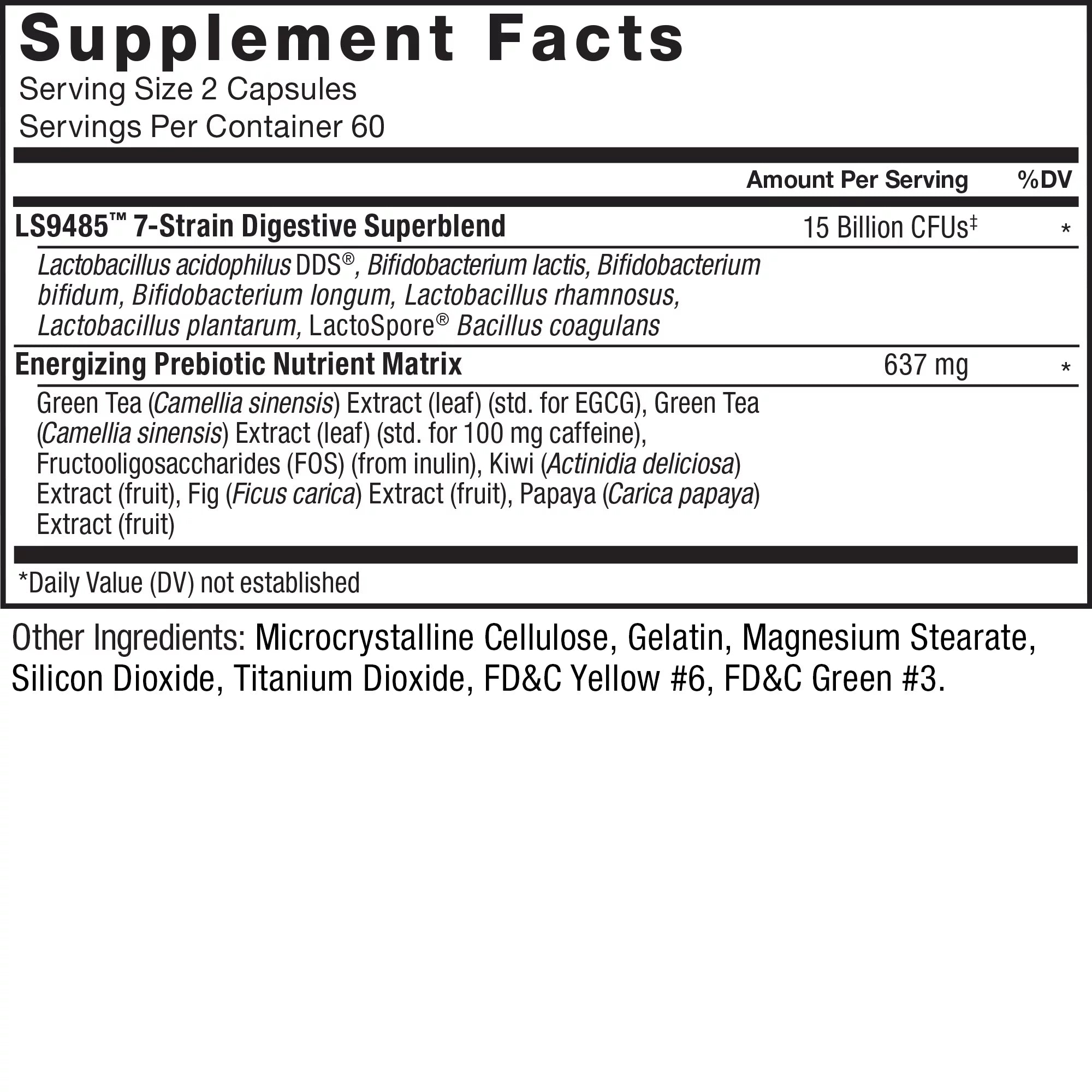 Probiotic Supplement, 30 Billion CFUs, 120 Capsules X85980