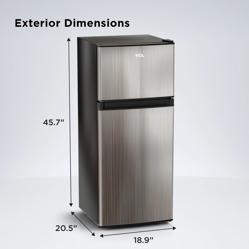 Two Door Refrigerator, 4.5 Cu. Ft., Stainless Look G2252