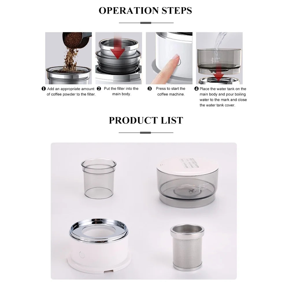 Portable Drip Coffee Maker for Home K338
