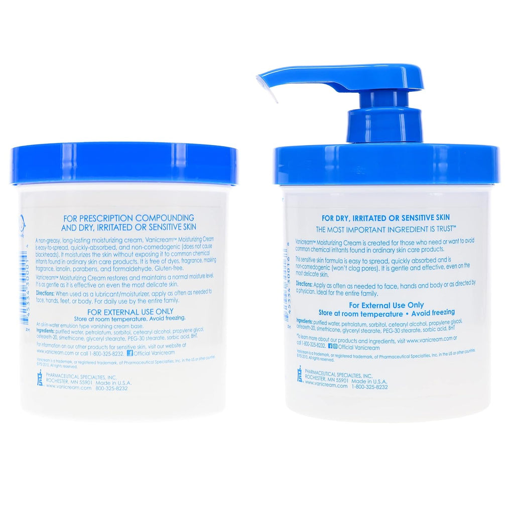 Moisturizing Skin Cream with Pump Dispenser, 1 Pound Each O93287