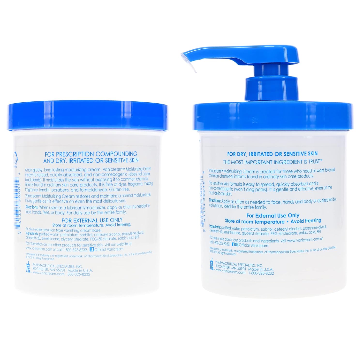 Moisturizing Skin Cream with Pump Dispenser, 1 Pound Each O93287