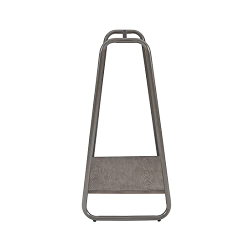 Modern Clothing Rack with Wooden Shelf L200