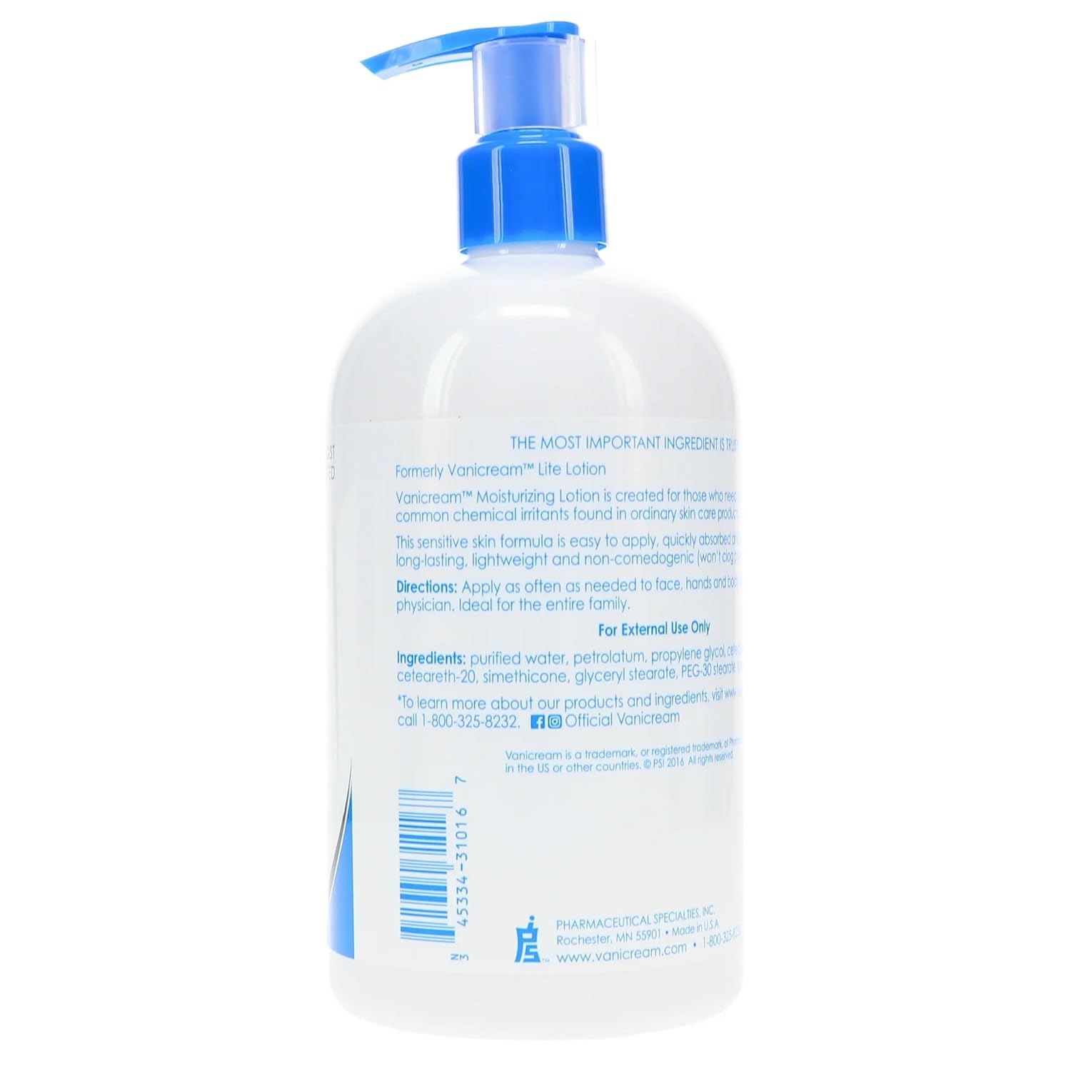 Moisturizing Lotion for Sensitive Skin, 16 Ounce C883586