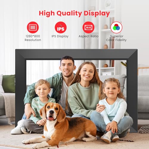 10.1 Inch Digital Picture Frame with WiFi, HD Touch Screen and 32GB Memory D839