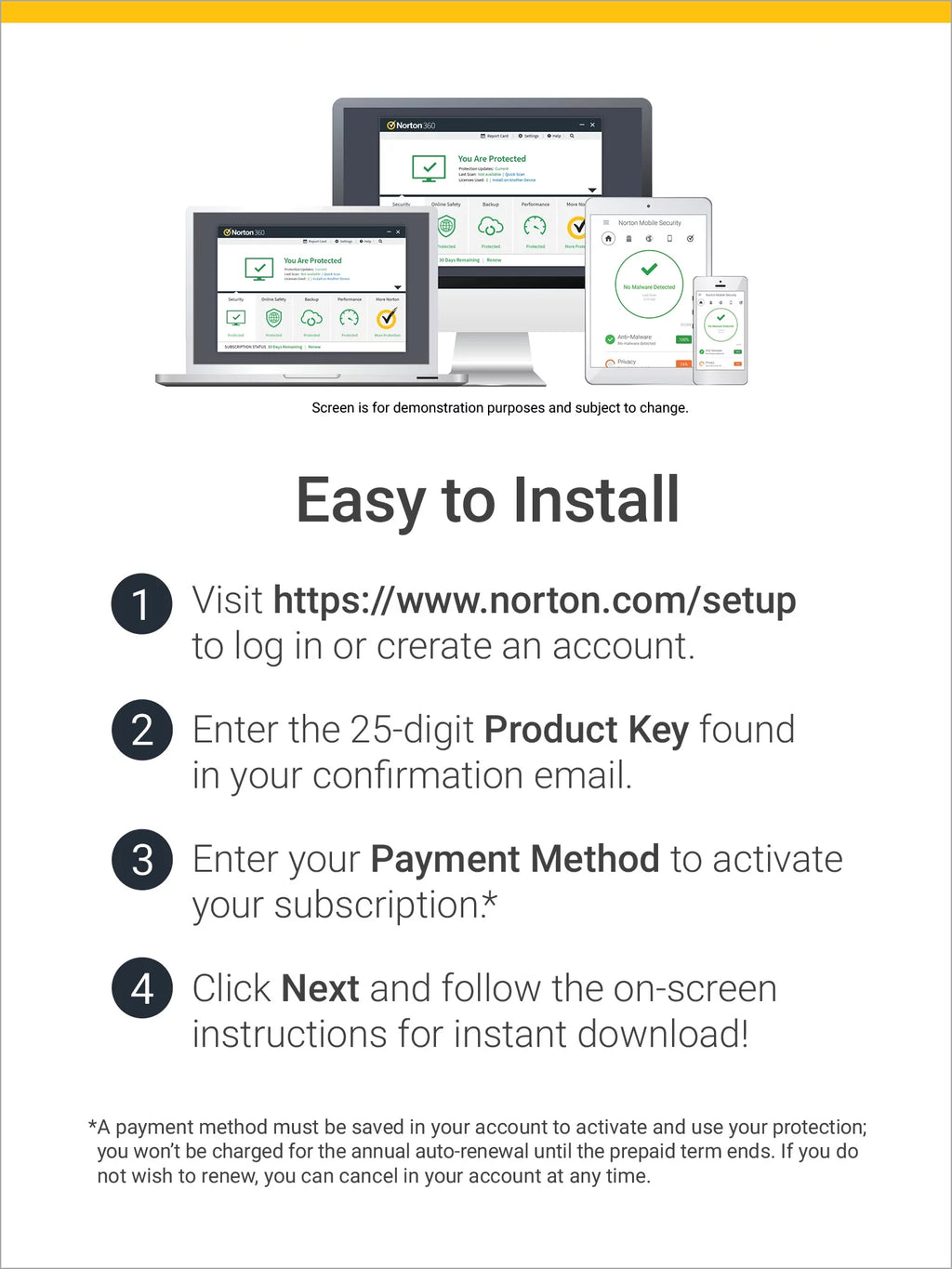 Antivirus Software for 5 Devices, 1 Year Subscription I918