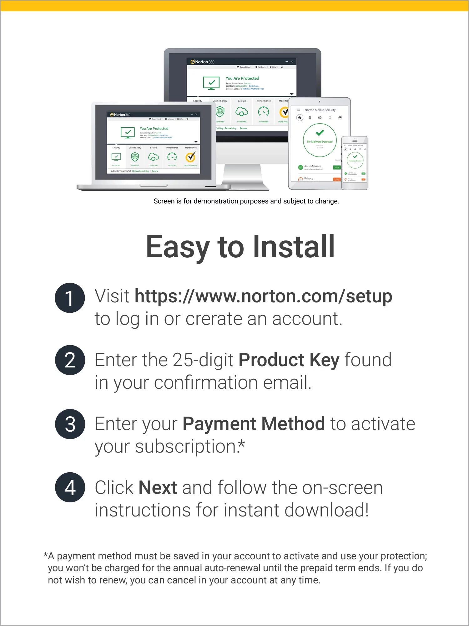 Antivirus Software for 5 Devices, 1 Year Subscription I918