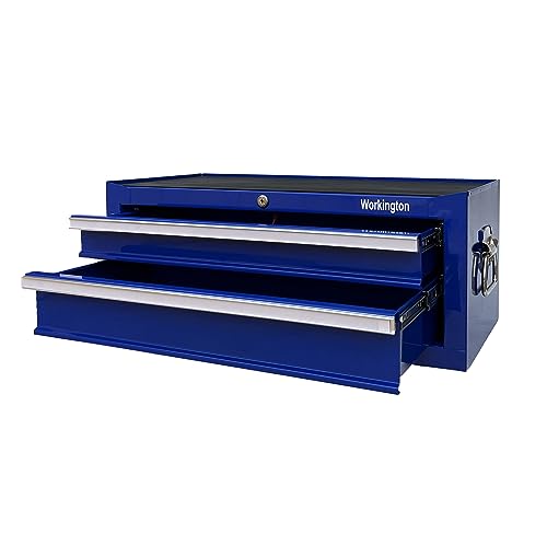 Industrial 2-Drawer Portable Metal Tool Chest, 26" Steel Storage Cabinet with Ball Bearing Slides U14884