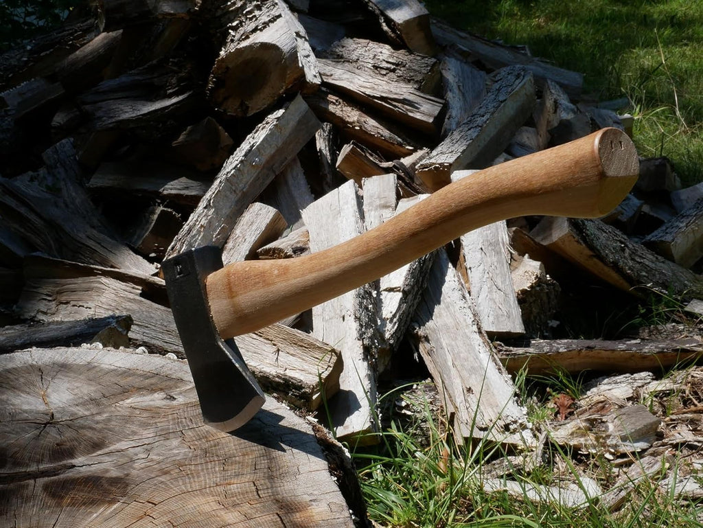 18" Curved Wooden Handle Camp Axe K549