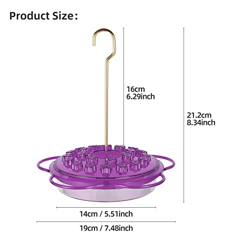 Outdoor Hanging Hummingbird Feeders, Leak-Proof, Easy to Clean Q3664