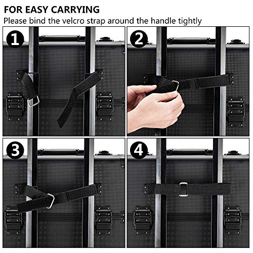 Rolling Makeup Train Case with Removable Wheels, Black N87298