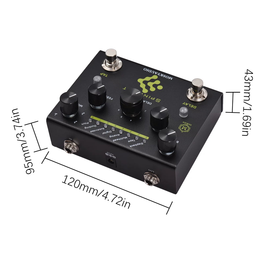 Guitar Pedal with 8-Mode Delay Selection R2607