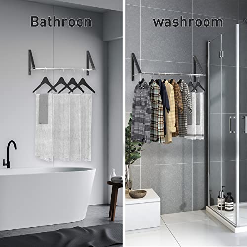 Wall Mounted Folding Drying Rack for Laundry Room Y65298