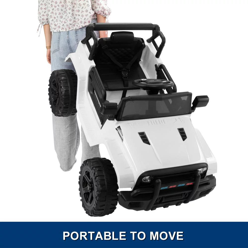 12V Battery Electric Ride On Truck Toy for Kids with Wheels Suspension, Seat Belts, LED Lights and Horns F3553