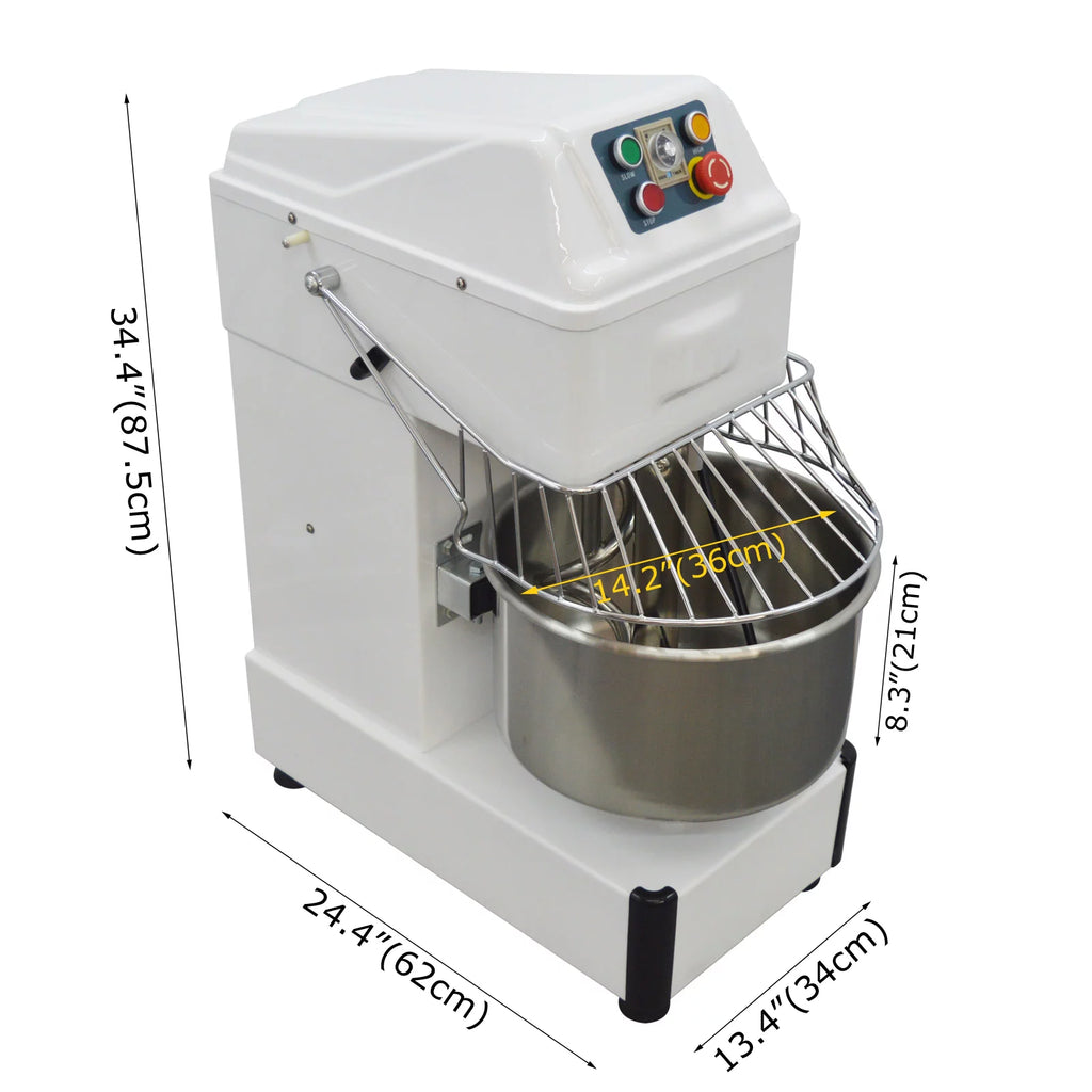 Dough Mixer 21QT Kneading Machine for Bakeries Restaurants Pizzeria U336469