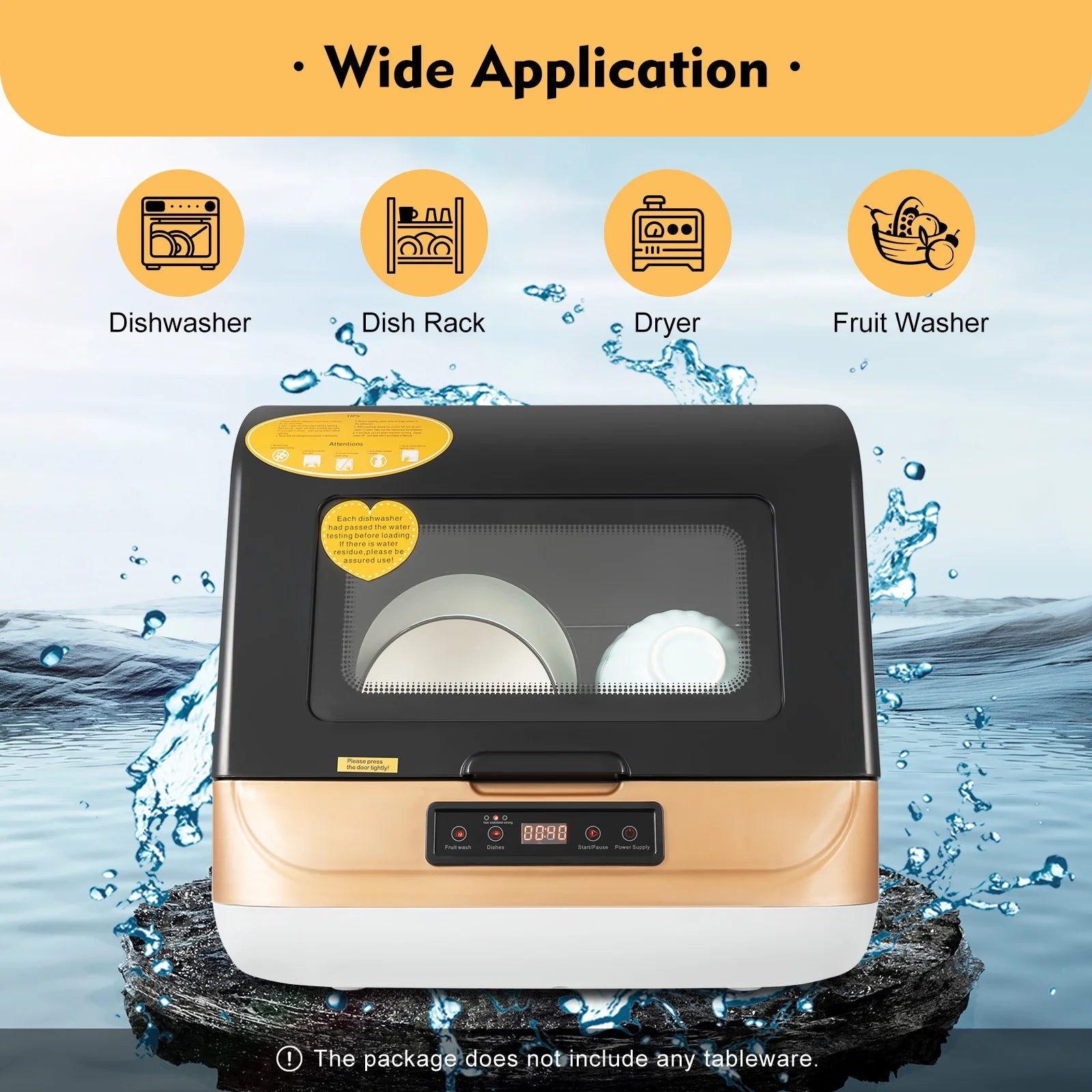 Portable Countertop Dishwasher 4 Programs Y4263