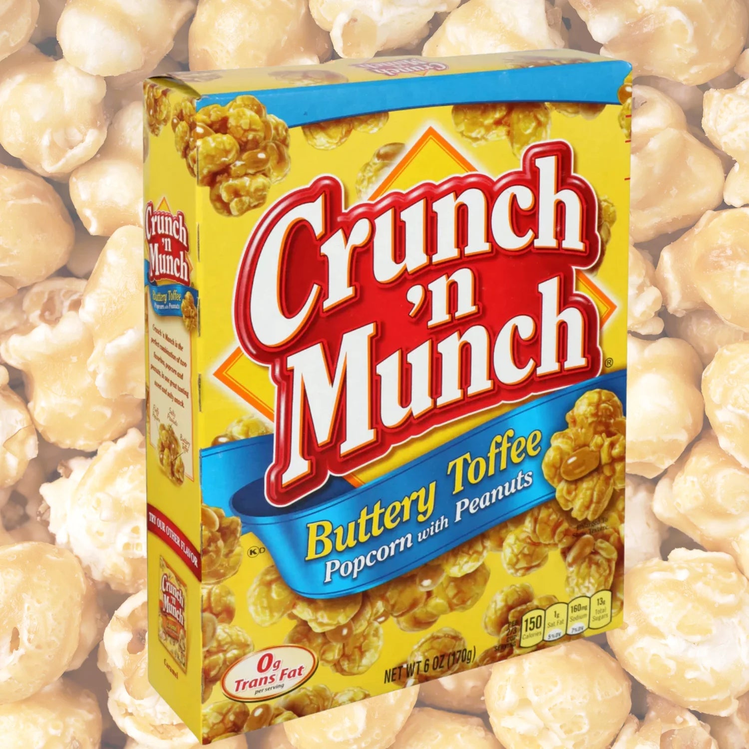 Buttery Toffee Popcorn with Peanuts, 6 oz Box, 12-Pack with Storage Carrier T56042