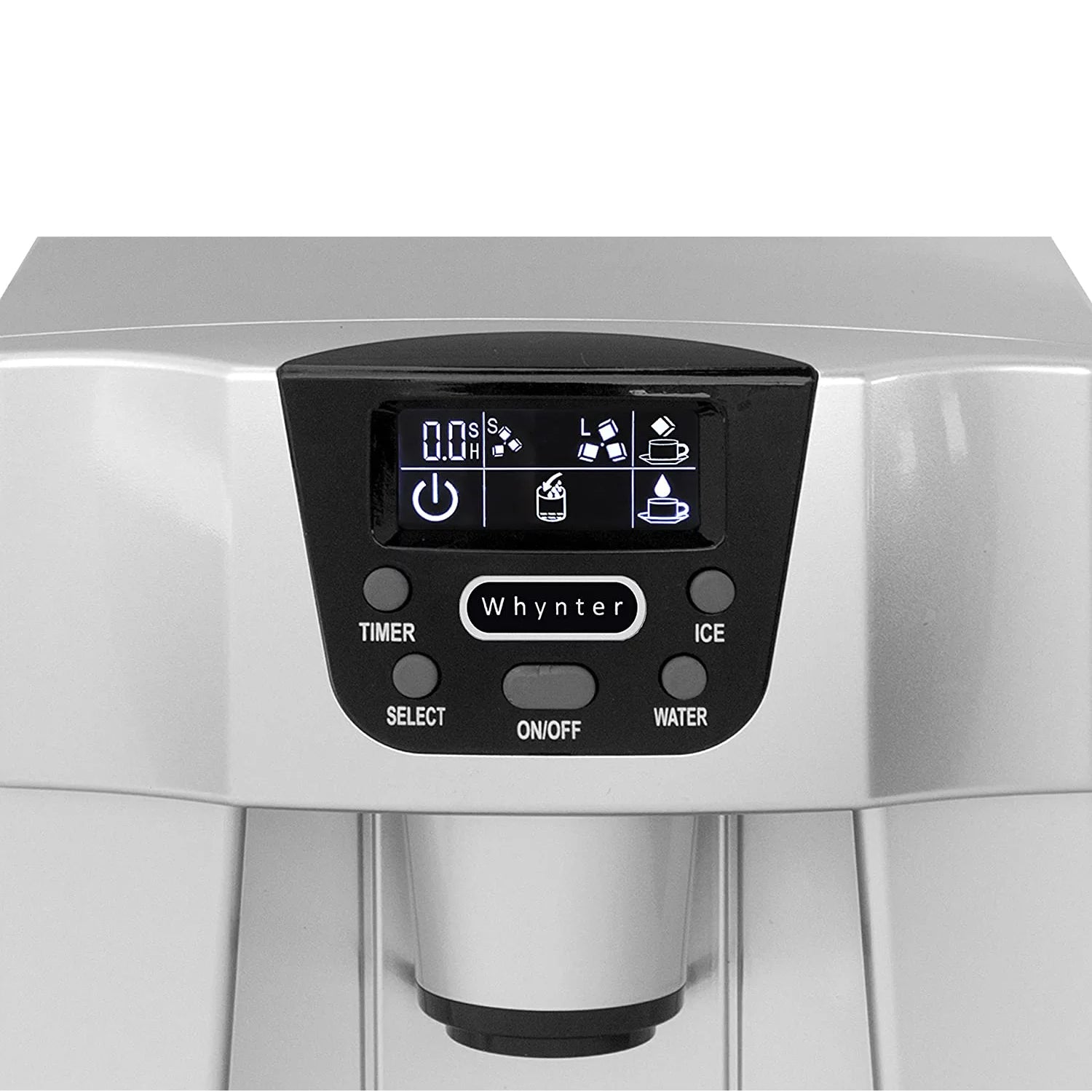 Countertop Ice Maker and Water Dispenser – Silver C913