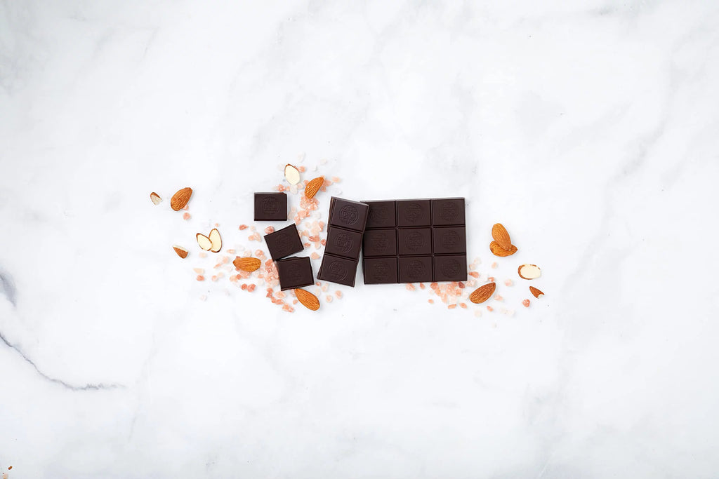 Dark Chocolate Bar with Sea Salt & Almonds, 3 oz (Pack of 12) Z313