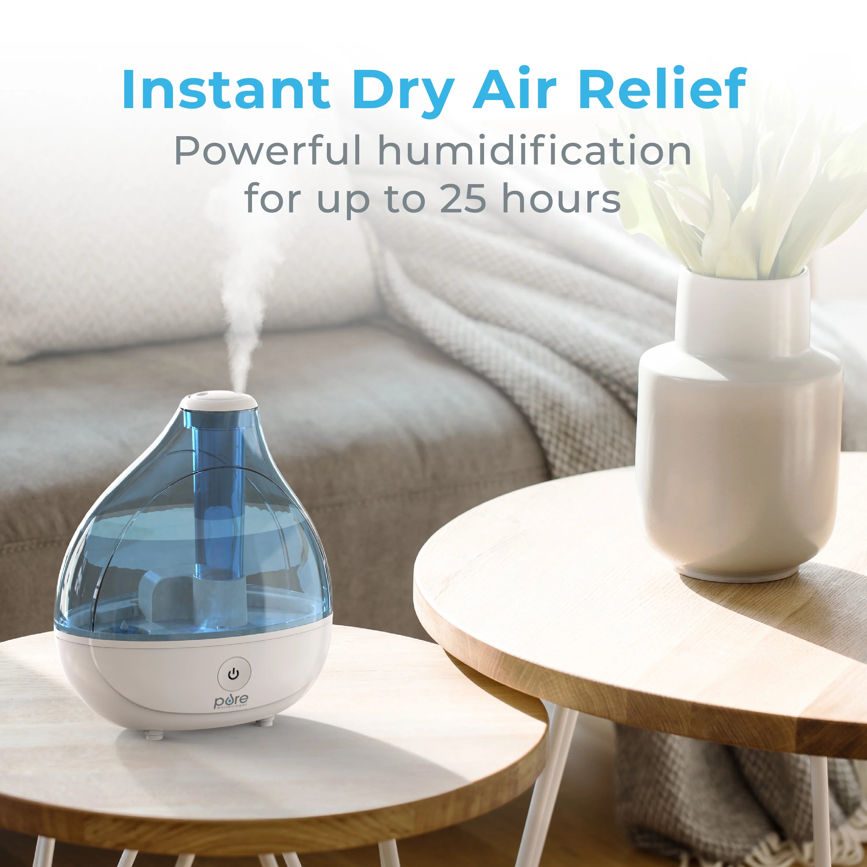 Ultrasonic Cool Mist Humidifier with 360° Rotation Nozzle B93137