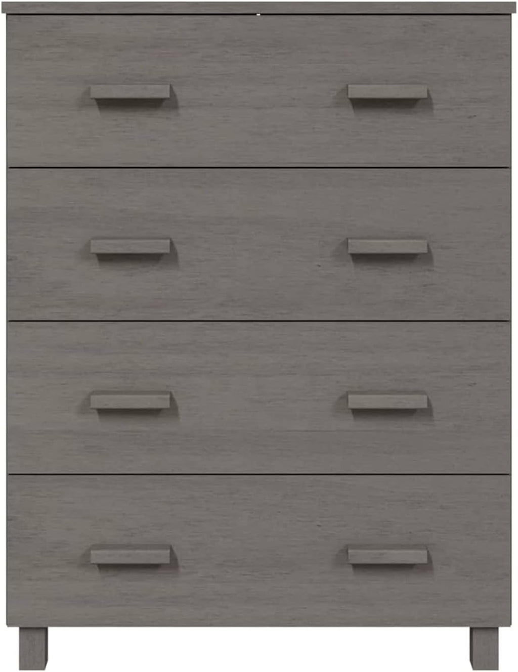 Sideboard Buffet Cabinet with 3 Drawers, Pine Wood, Light Gray P2675